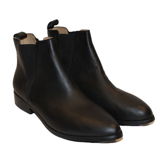 Nisolo Women's Eva Leather Everyday Chelsea Boot Black Rubber NIB $228 - Picture 3 of 7